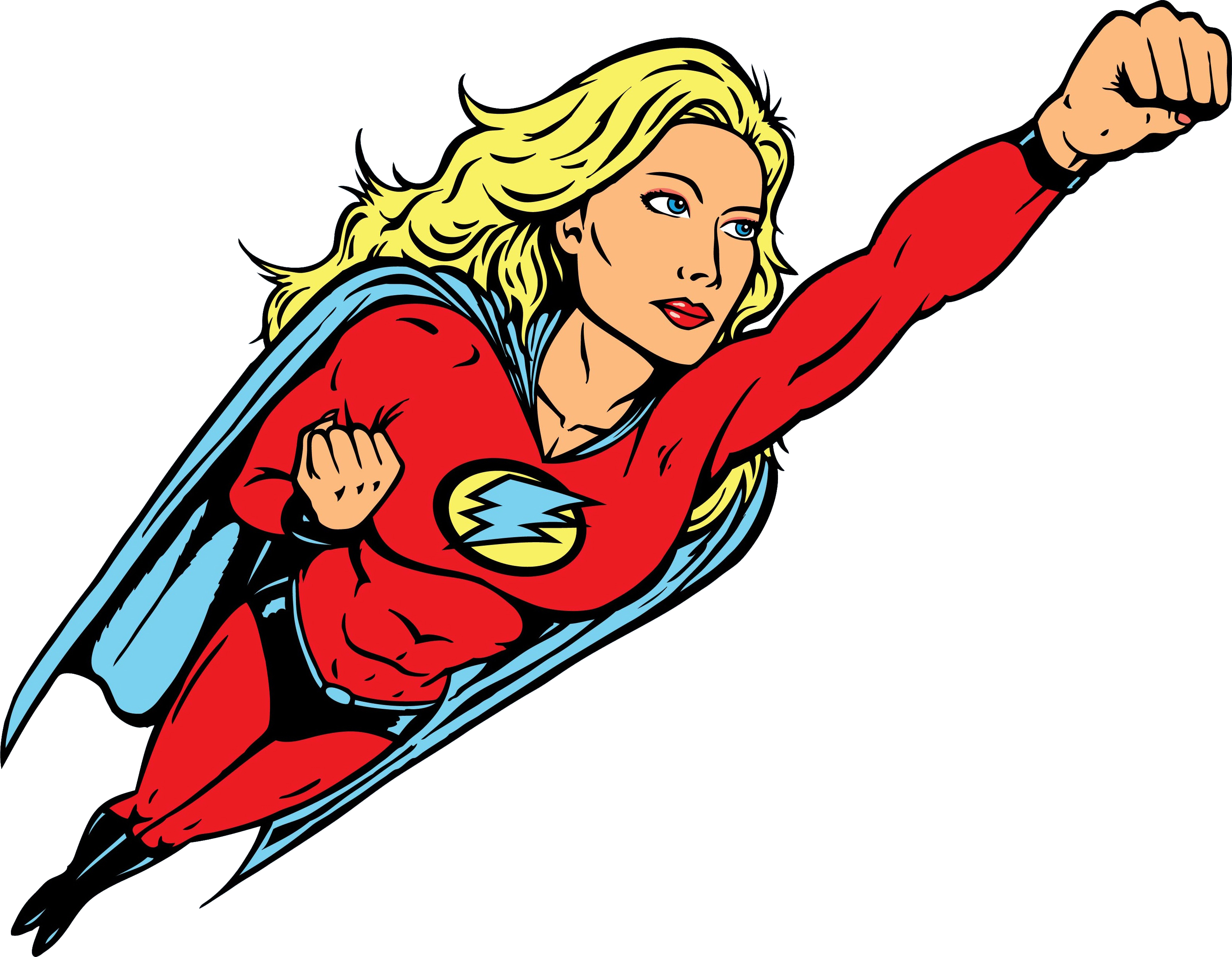 hero clipart super lady