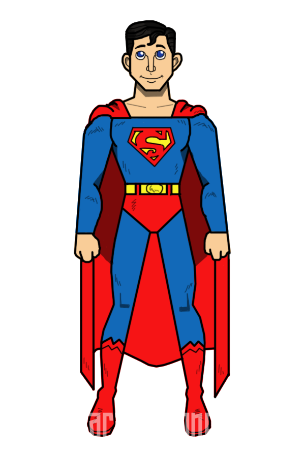 hero clipart superboy