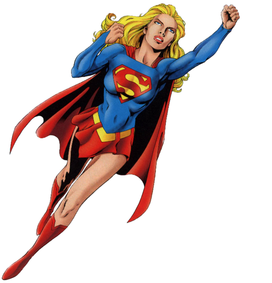 supergirl clipart red superhero