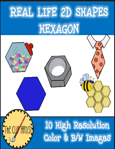 hexagon clipart 2 d shape