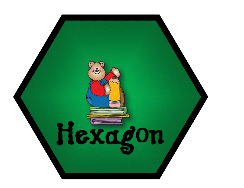 Clip art library . Hexagon clipart animated