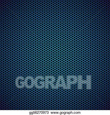 Hexagon clipart blue. Vector metal background 