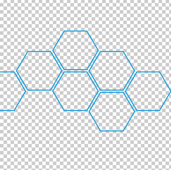 hexagon clipart blue