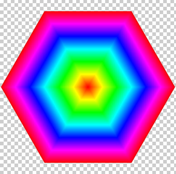 hexagon clipart colored