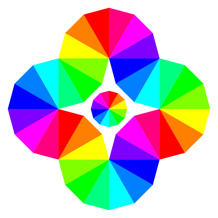 Twisted color eye by. Hexagon clipart colour wheel