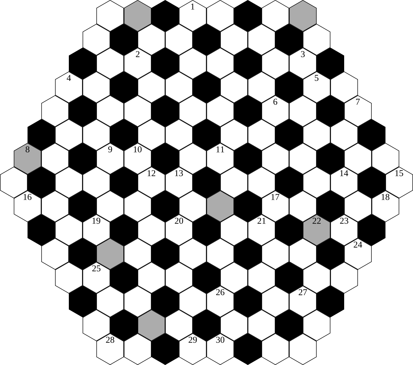 hexagon clipart cyan
