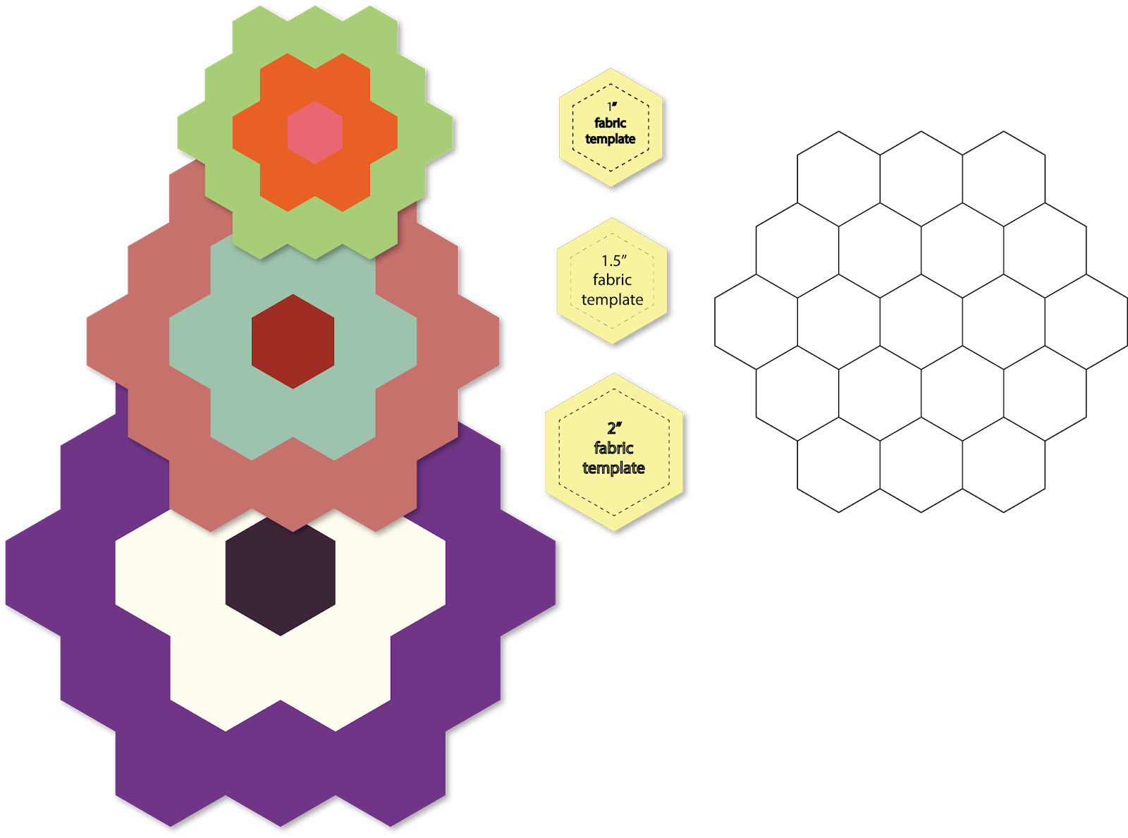 hexagon clipart different shape