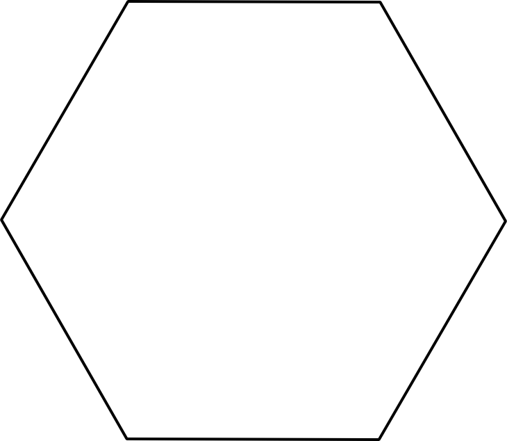 Hexagon gold hexagon