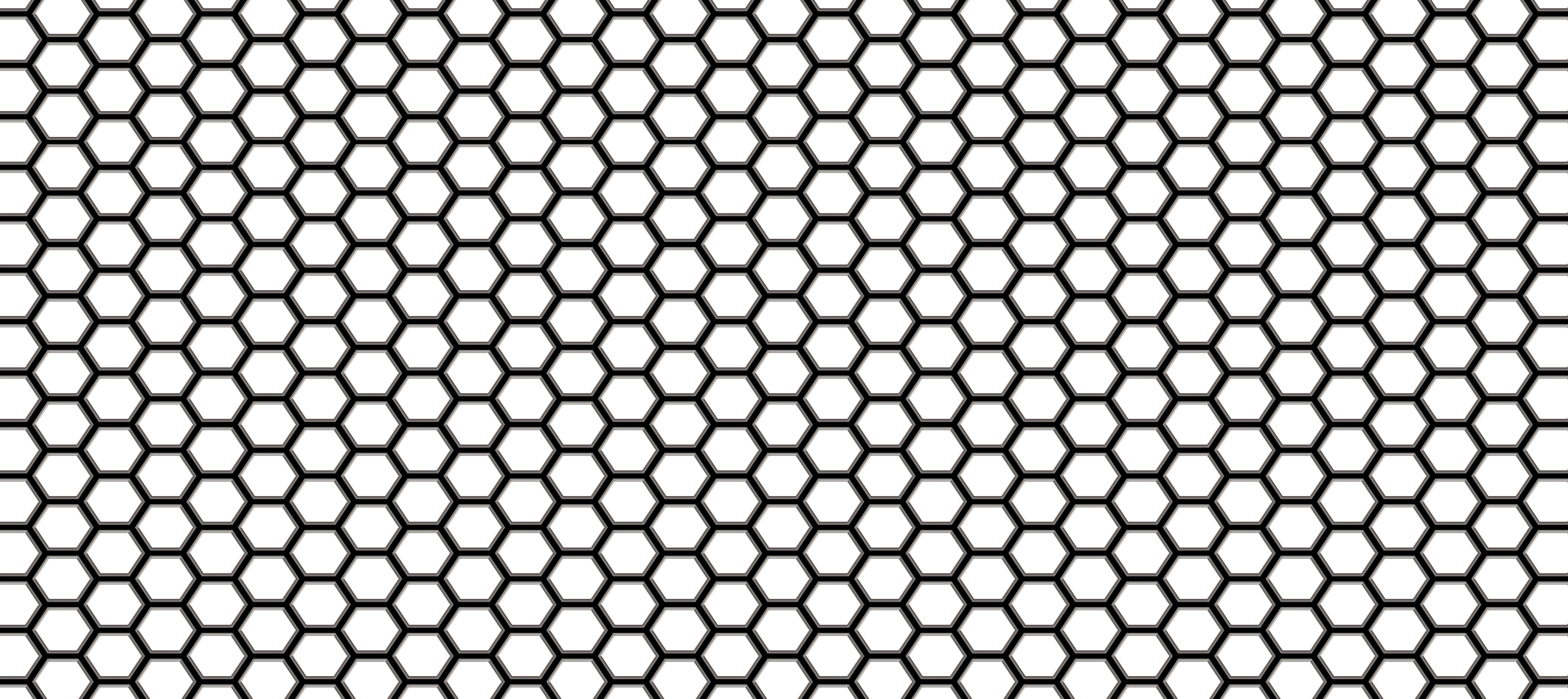 Black and white structure. Hexagon clipart honeycomb