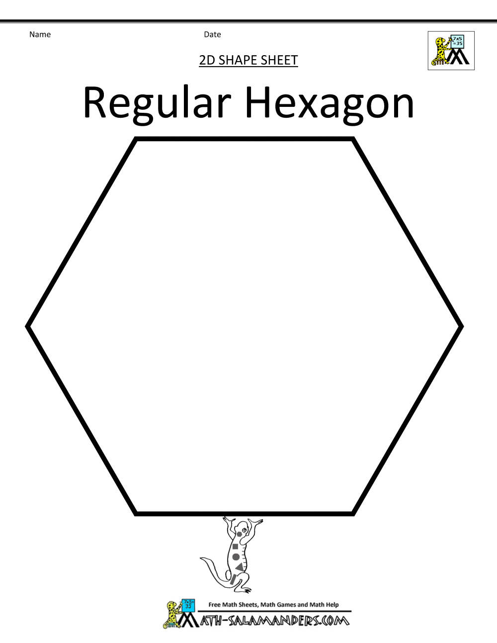 hexagon clipart math