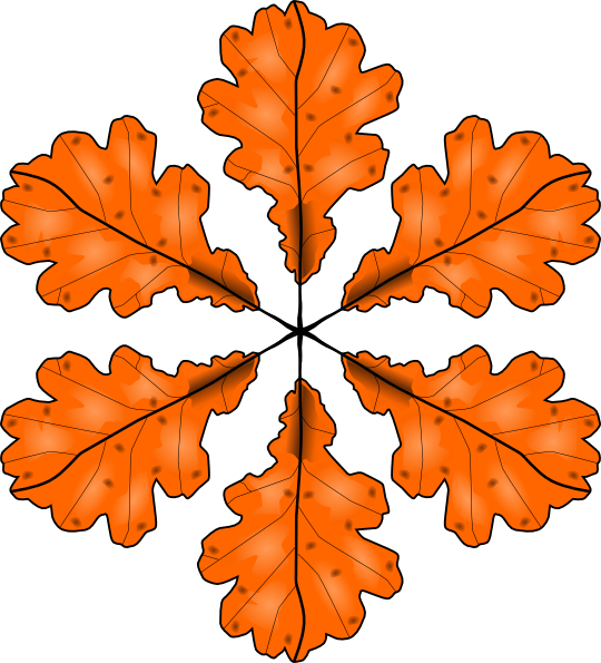 Hexagon clipart orange. Leaves clip art at