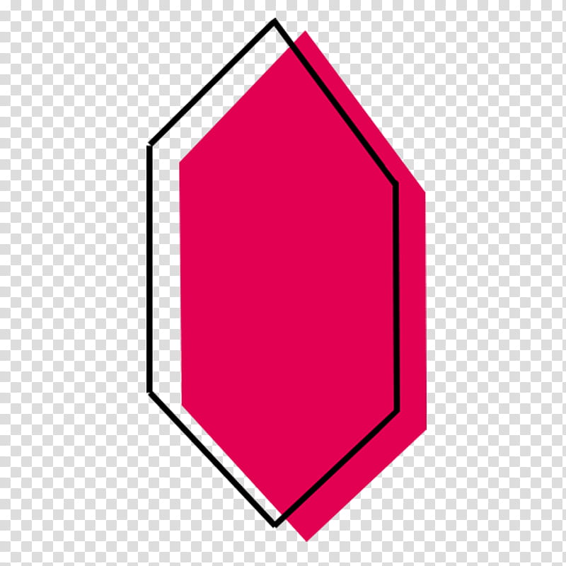 hexagon clipart pink