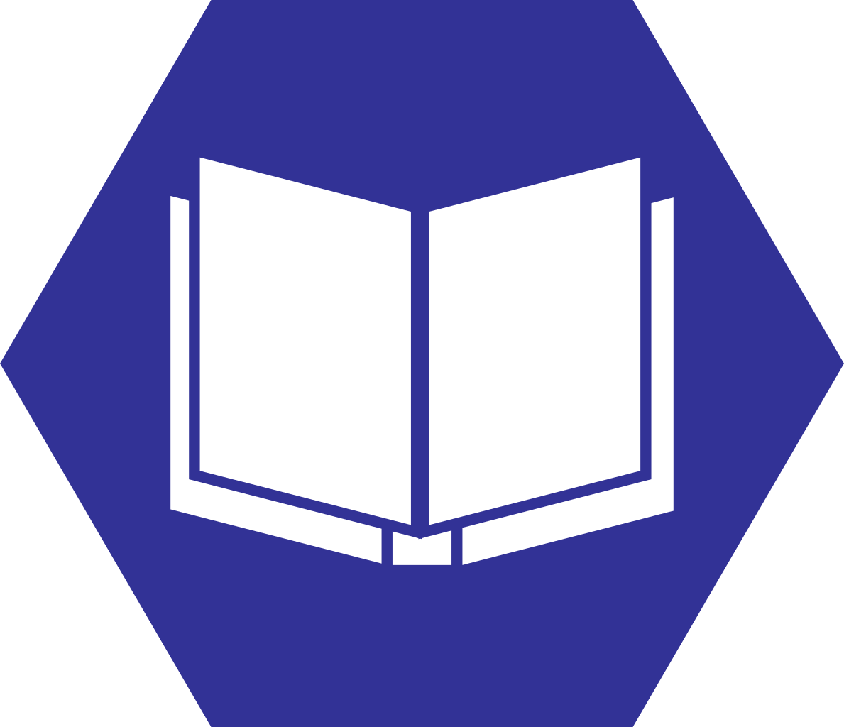 Hexagon clipart purple. File book hexagonal icon
