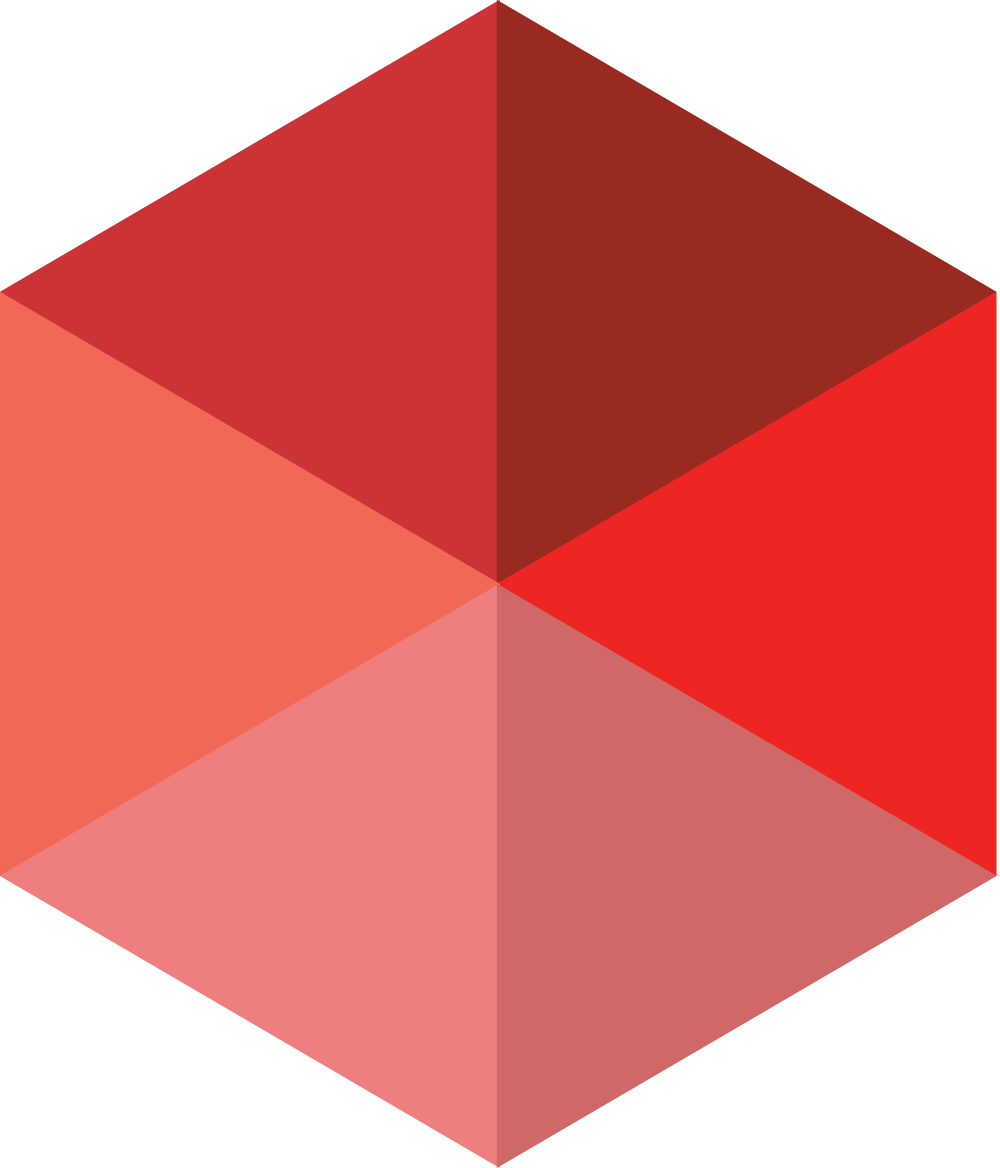 Hexagon red