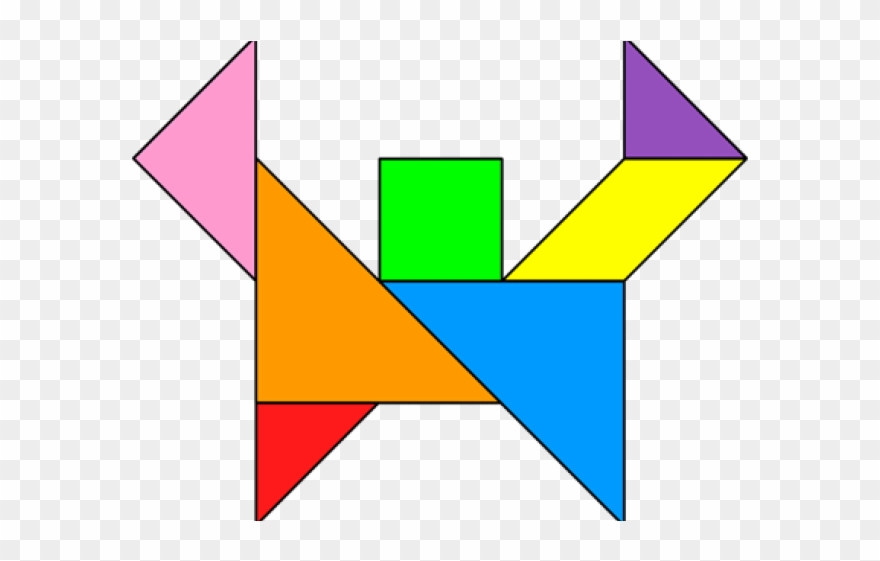 hexagon clipart tangram