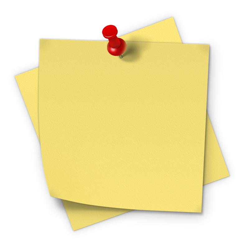 notes clipart yellow