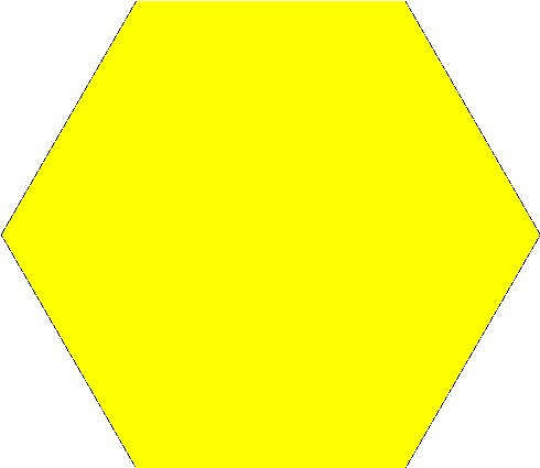 hexagon clipart yellow hexagon