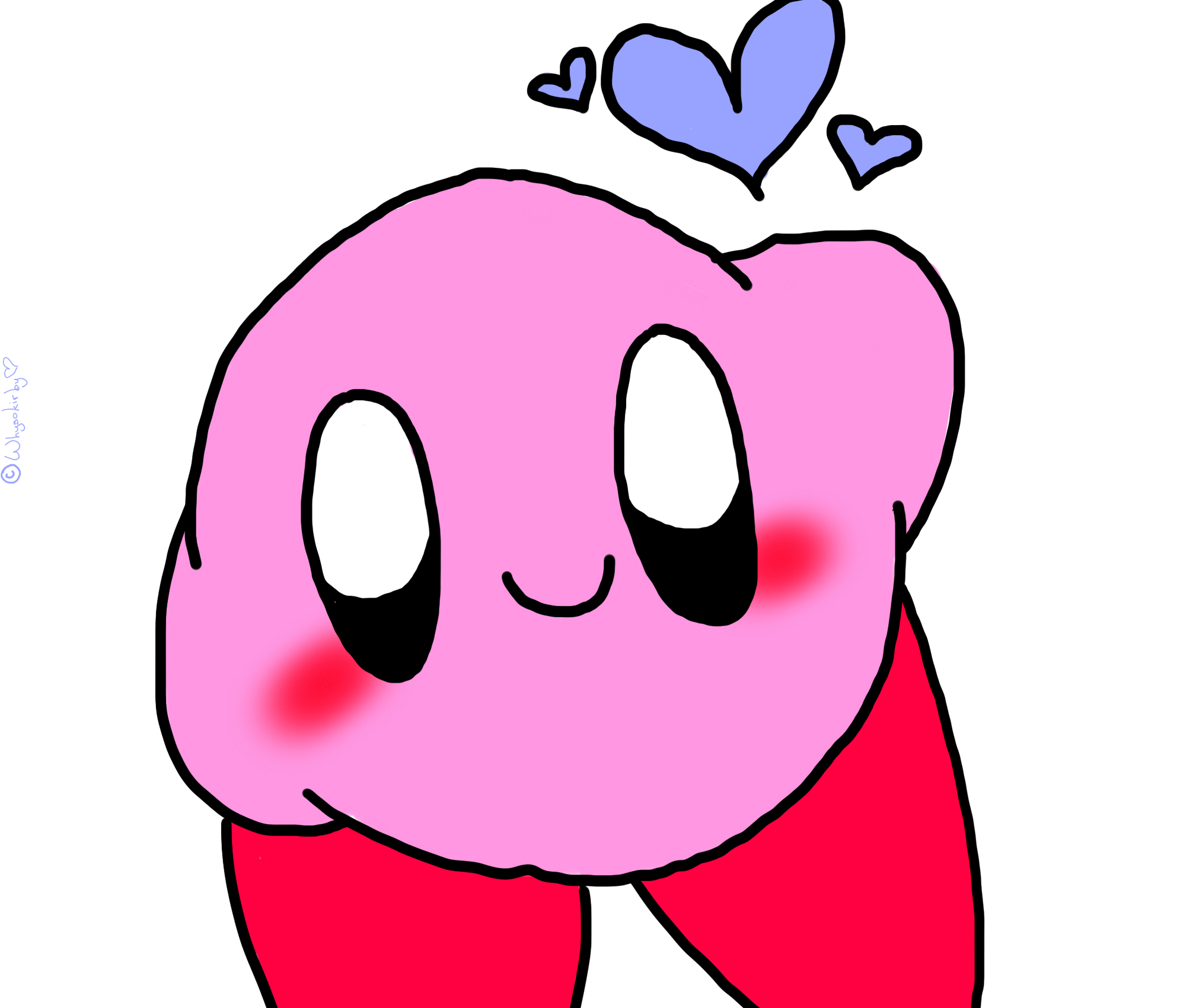 Kirby saying by whysokirby. Hi clipart animation