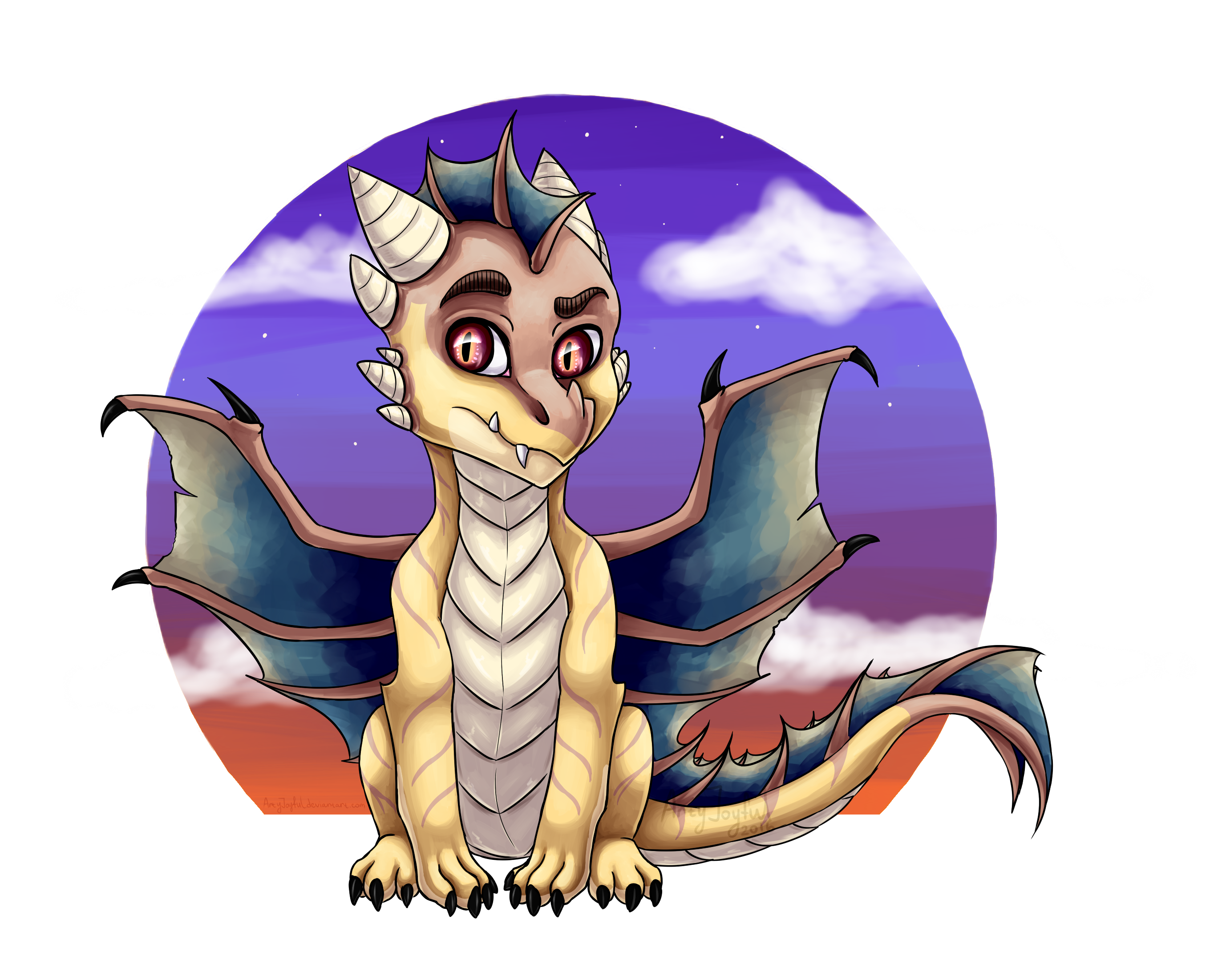 Little rudy dragon oc. Hi clipart joyful
