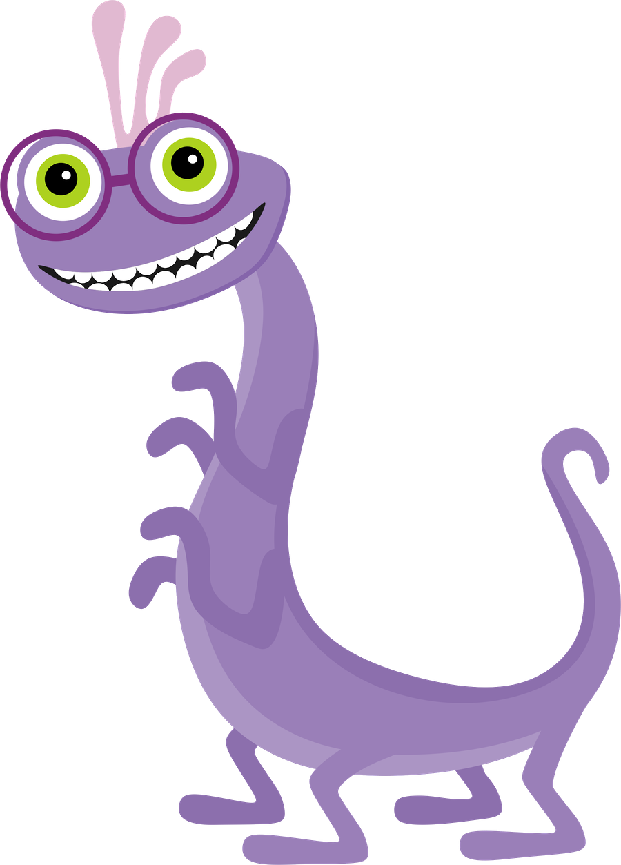 Monster clipart adorable. Minus say hello clip