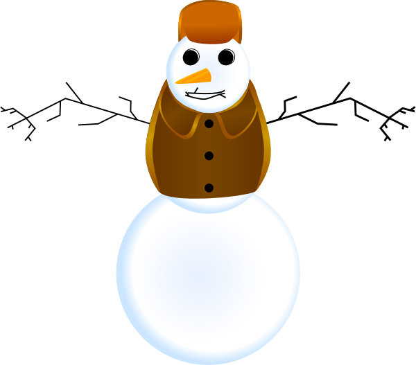 hi clipart snowman