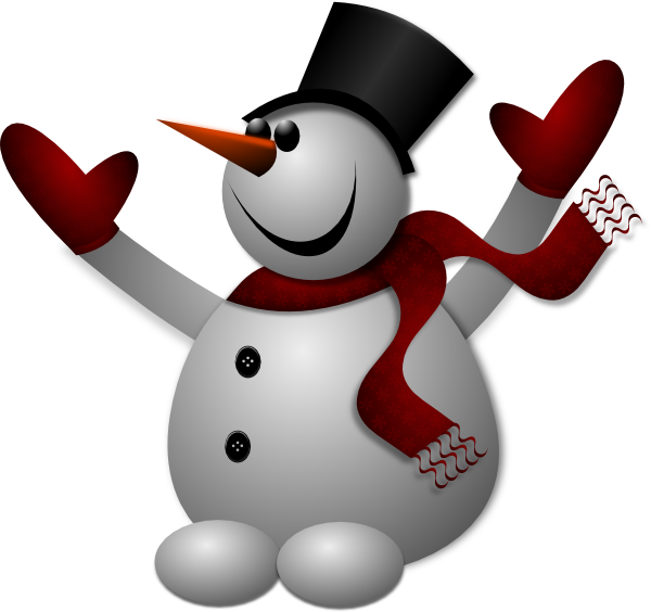snowman clipart button