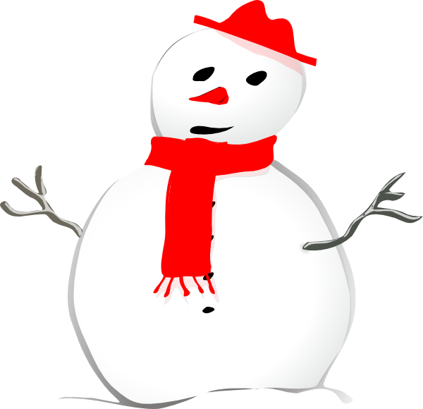 hi clipart snowman