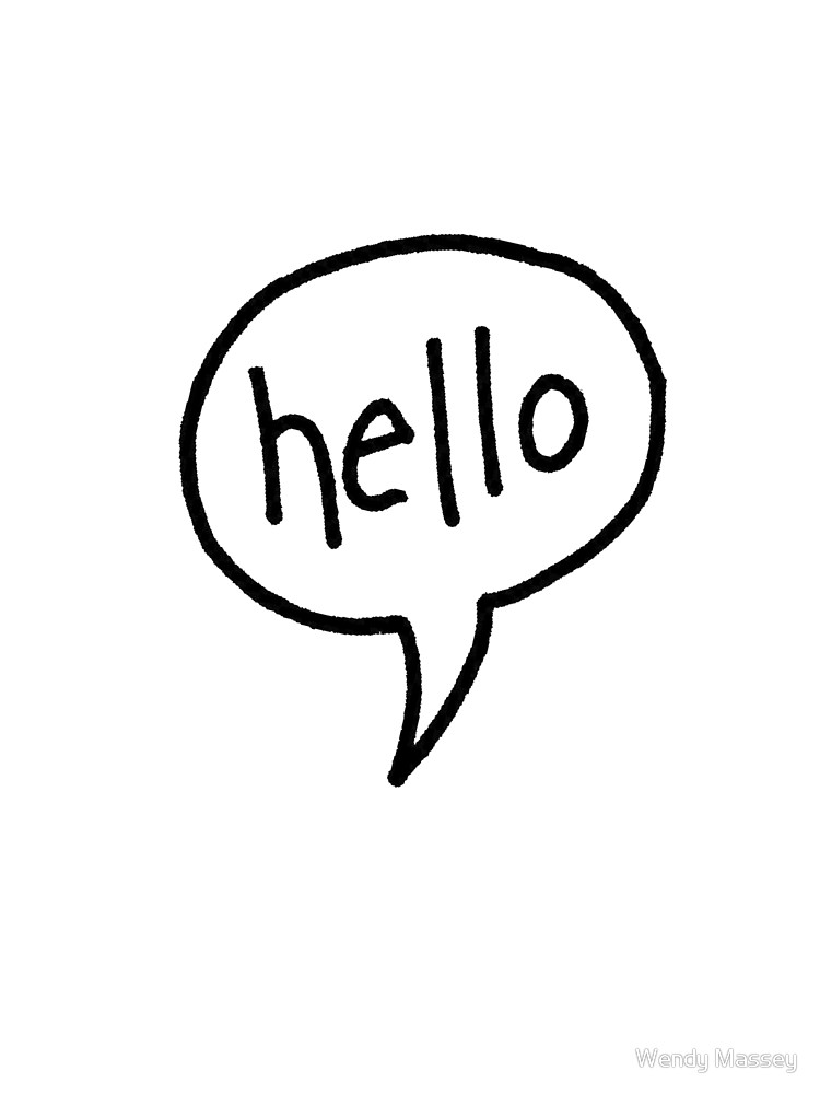 hi clipart speech bubble