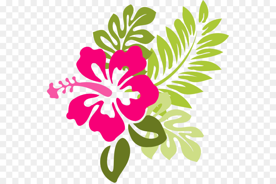 Hibiscus clipart. Hawaiian flower clip art