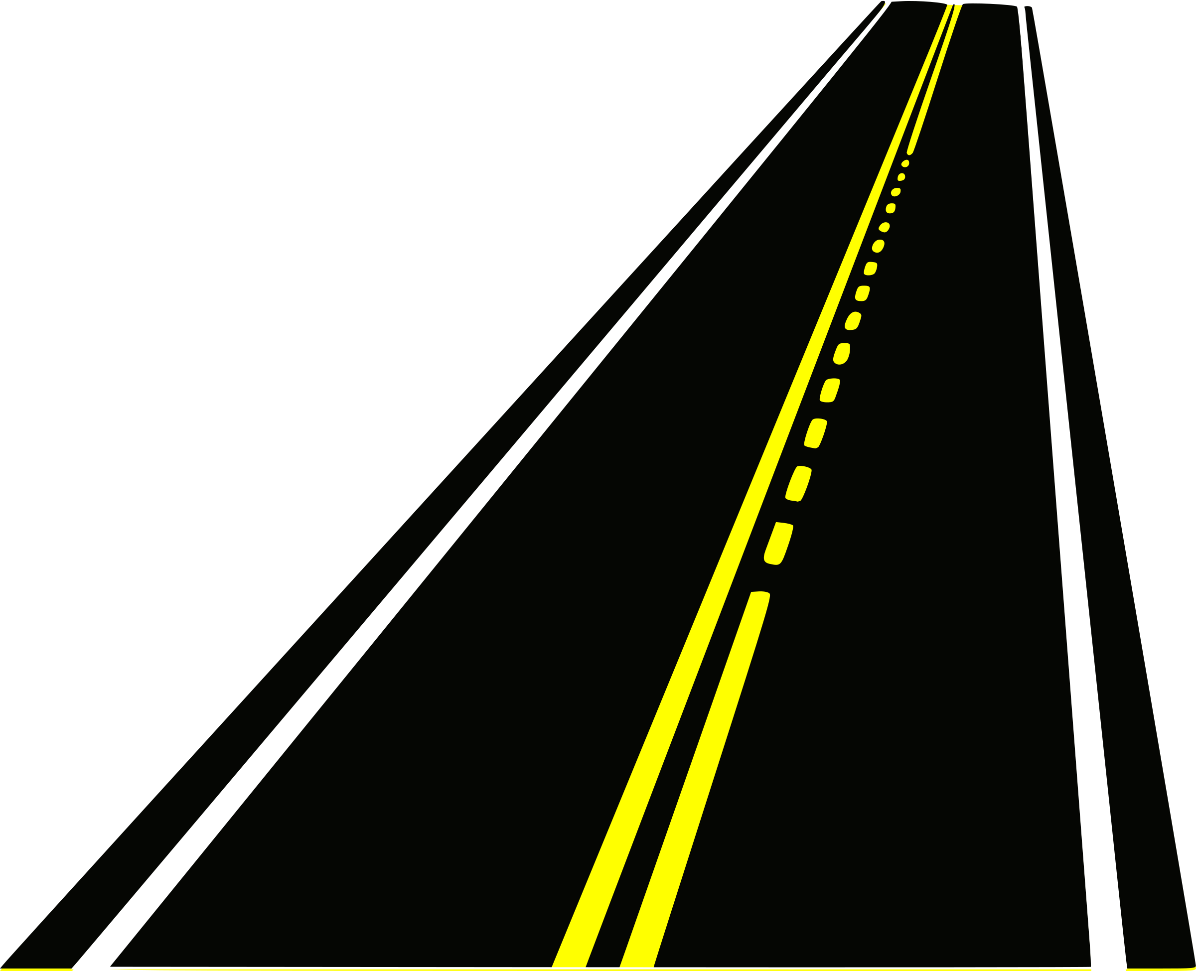 Cartoon highway . Trail clipart curve road