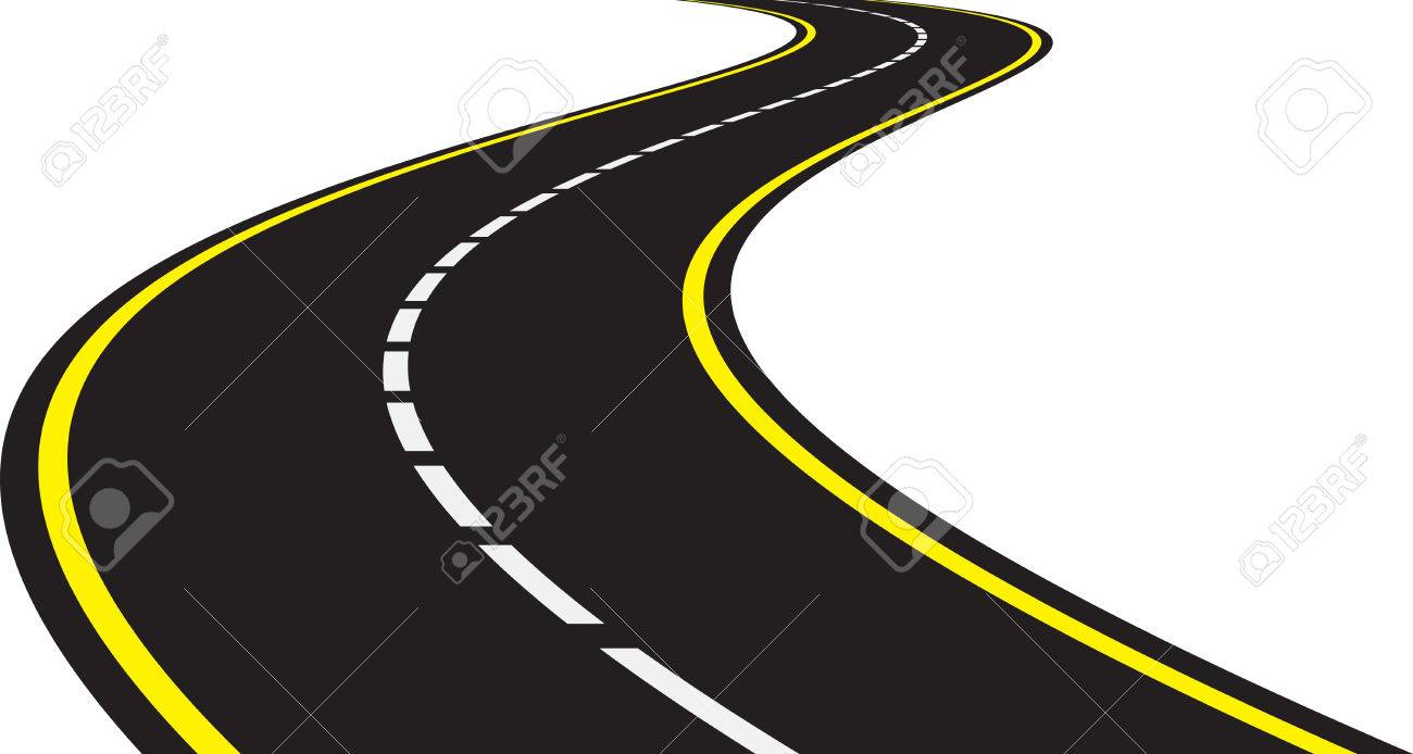 highway clipart curve road