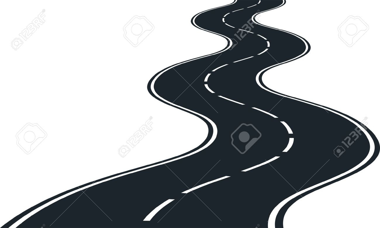 highway clipart curved road