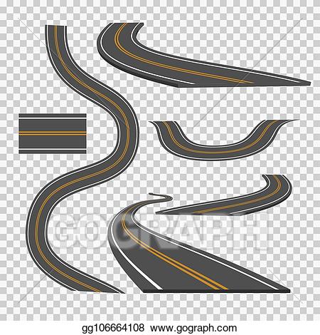 highway clipart curved road