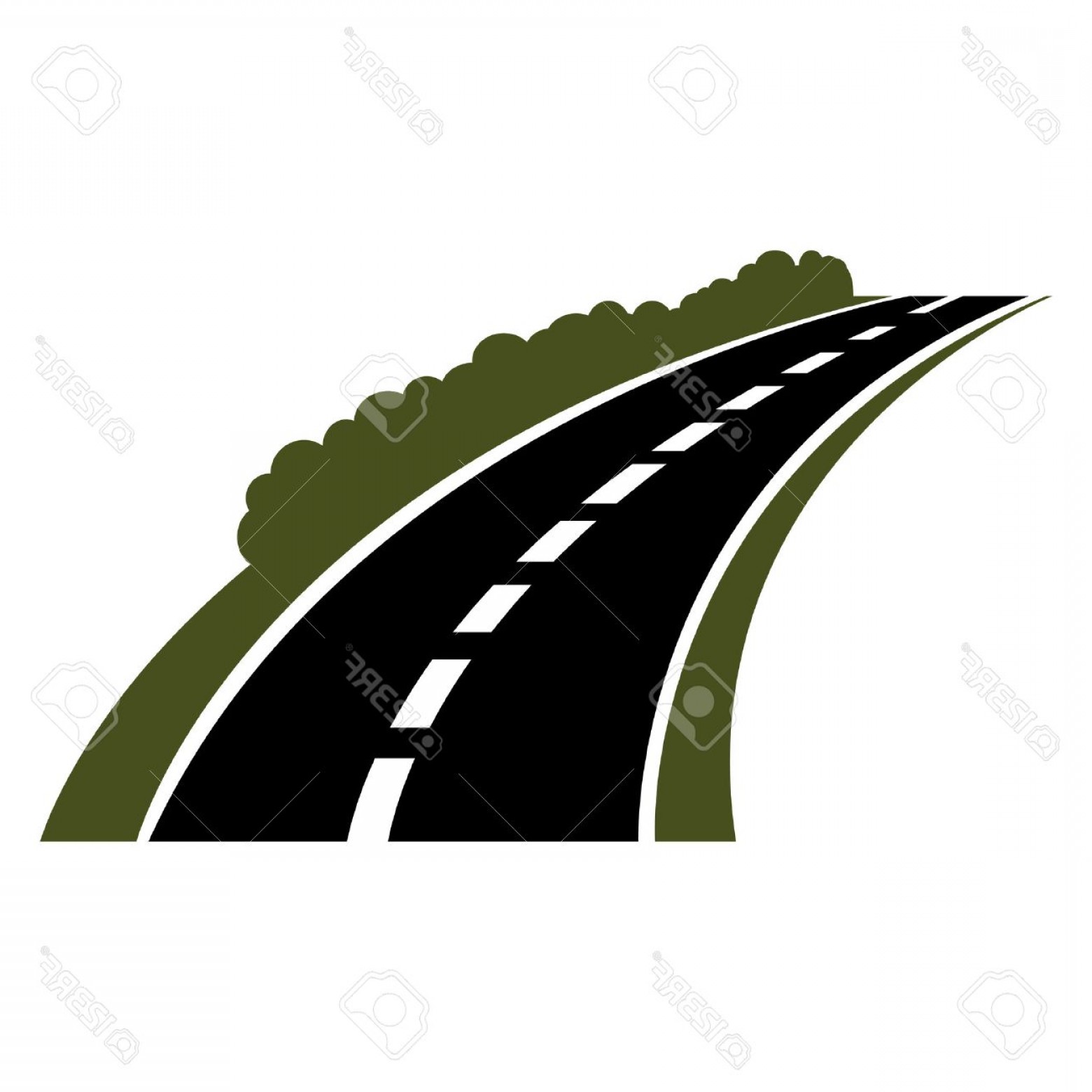 highway clipart paved road
