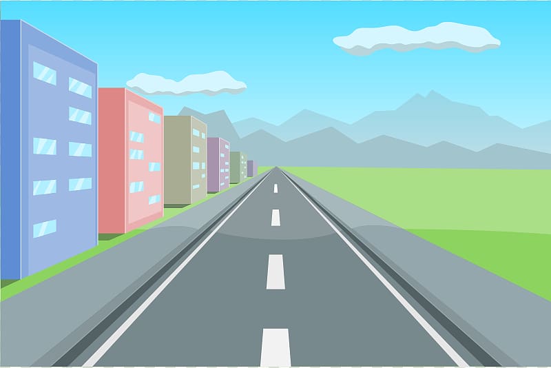highway clipart road perspective