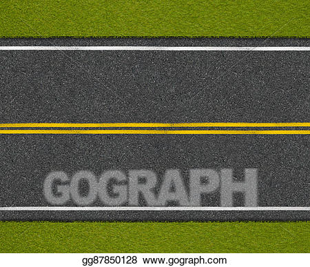Highway clipart roadside. Stock illustration asphalt road