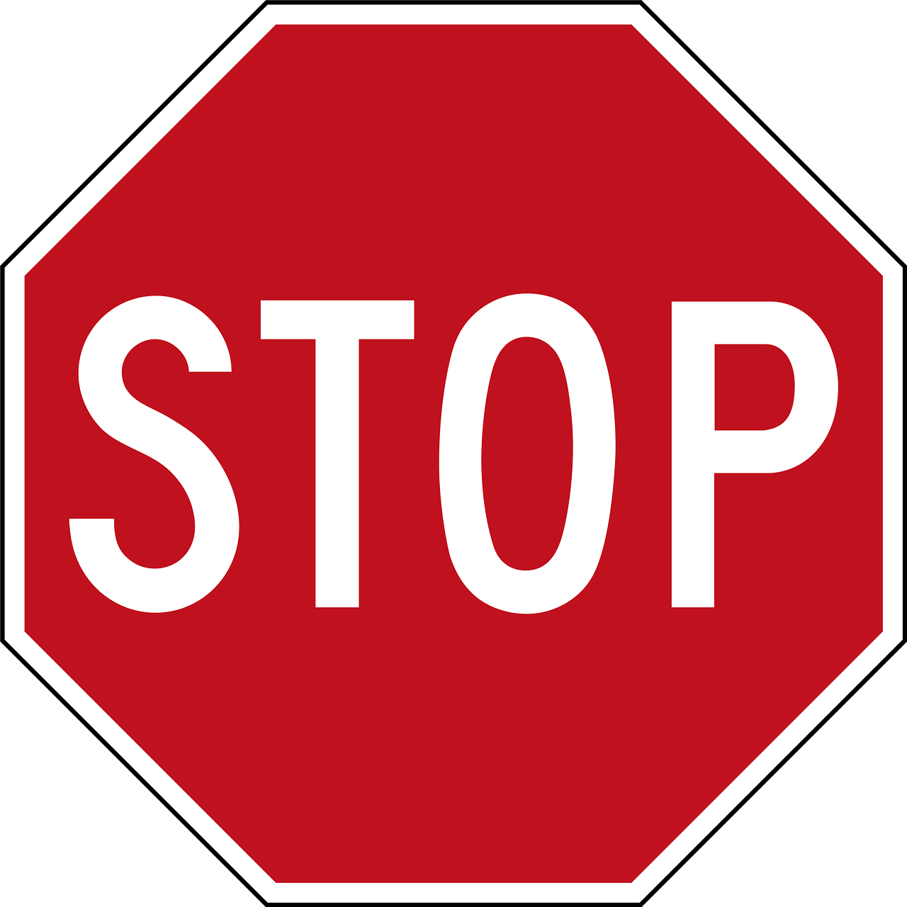 Stop panel ban traffic. Highway clipart rural road