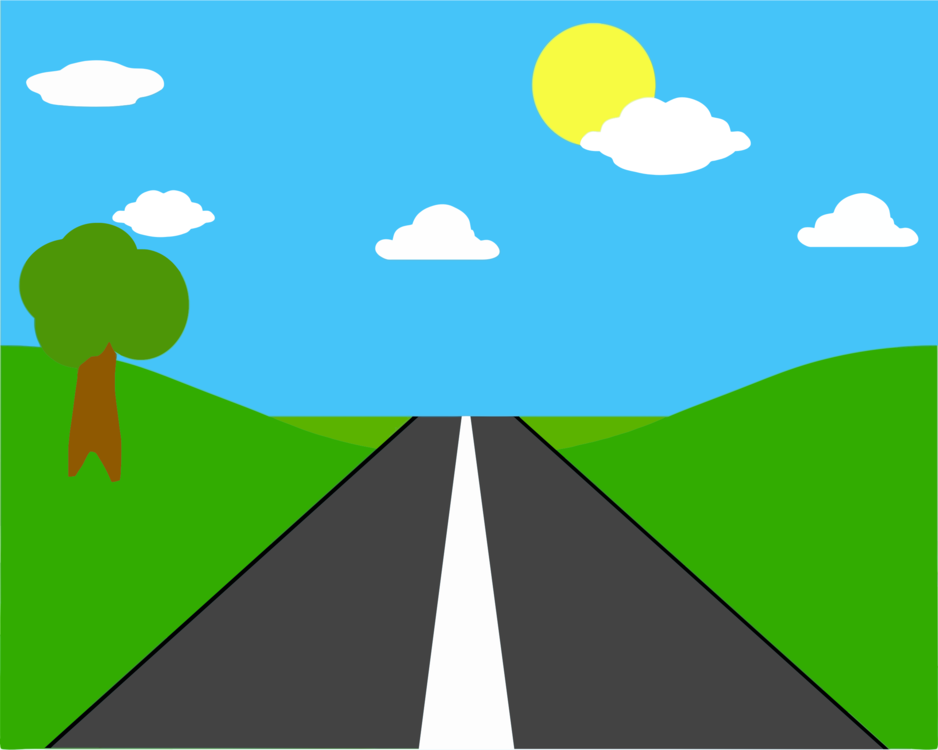 highway clipart simple road