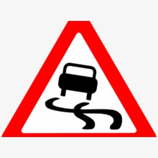 Highway clipart small road. Route traffic signs slippery