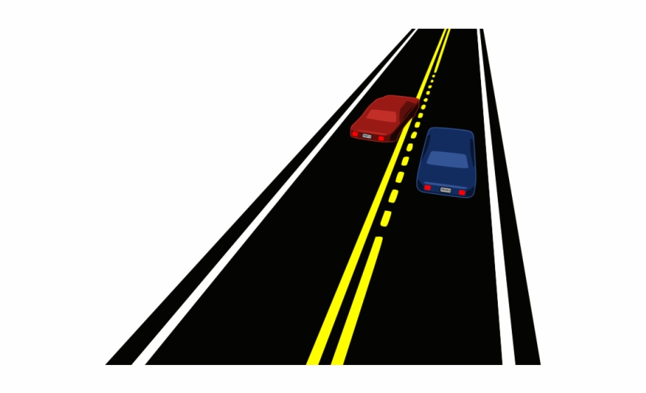 Highway clipart straight road. Street path car on