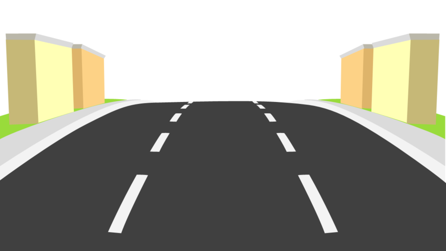 highway clipart straight road