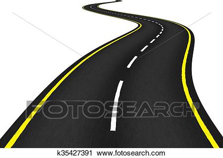 highway clipart twisty road