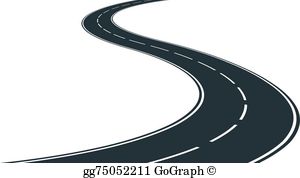 Winding clip art royalty. Highway clipart windy road