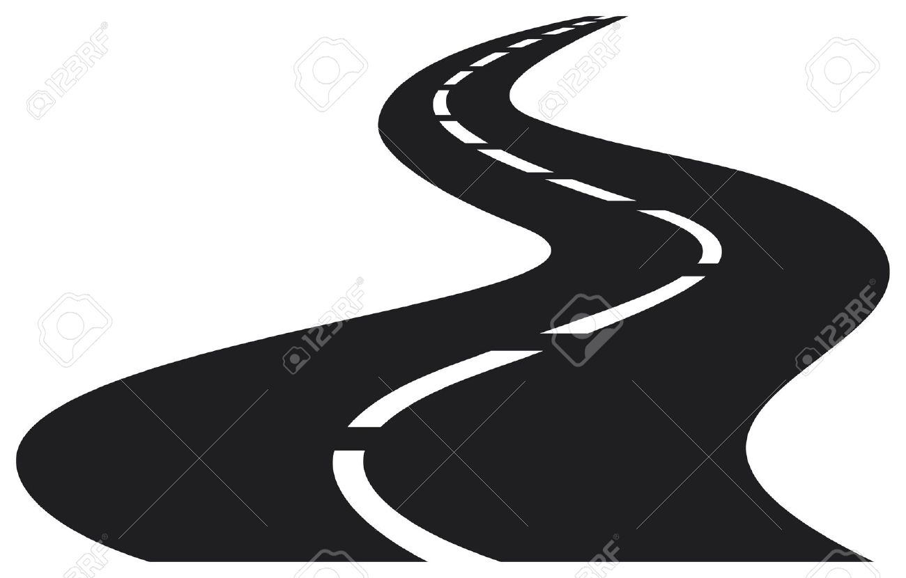 highway clipart zigzag road