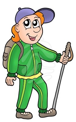 hiker clipart male