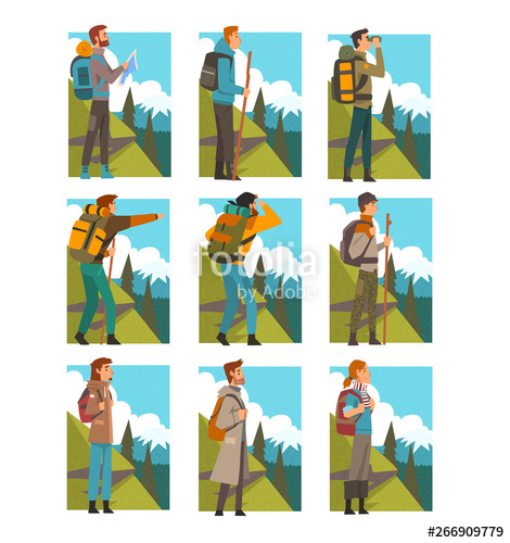 hiker clipart expedition