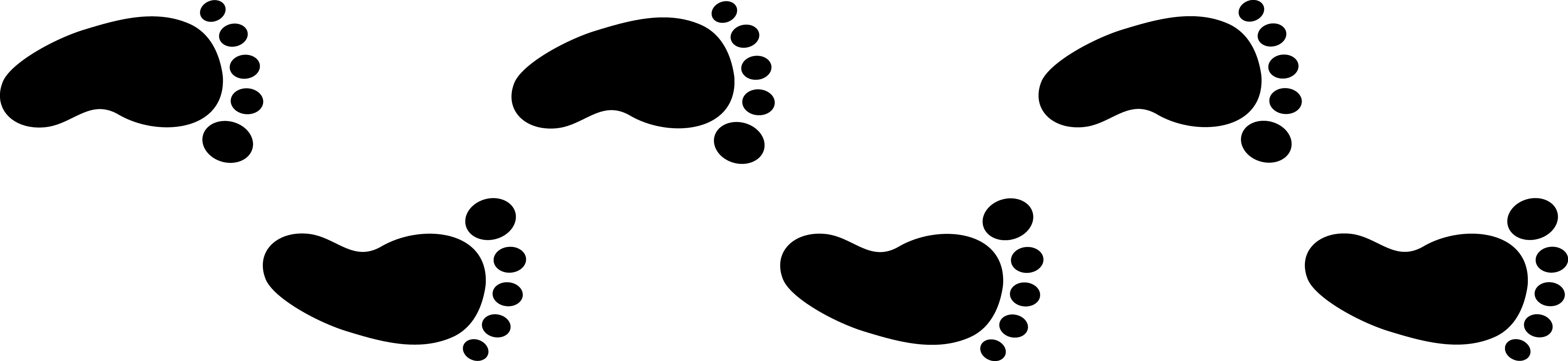 hiking clipart footprint