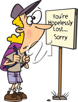 hike clipart lost hiker