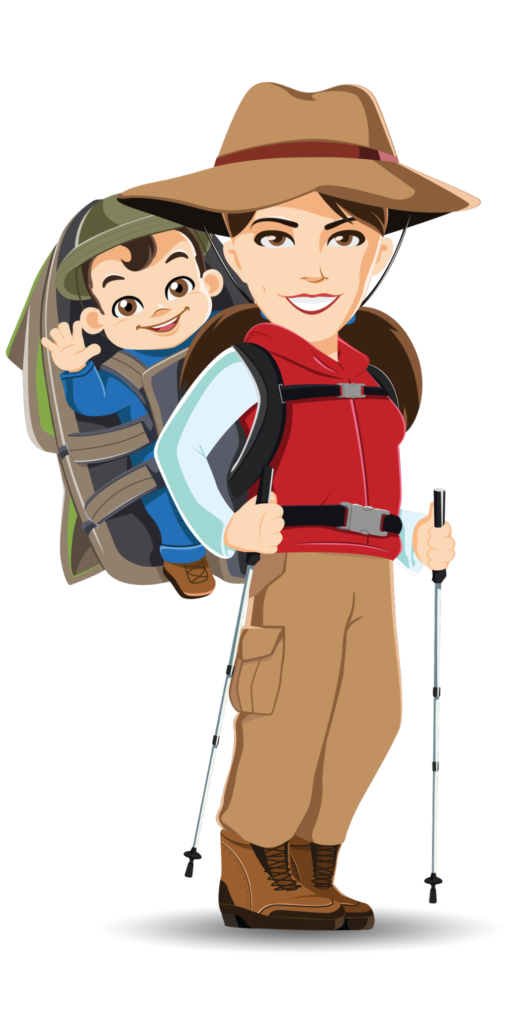 About hiking baby . Hiker clipart family hike