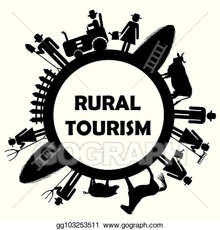 hiking clipart rural tourism